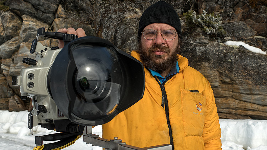Nikon проводит выставку подводной фотографии в Карелии прямо подо льдом Белого моря