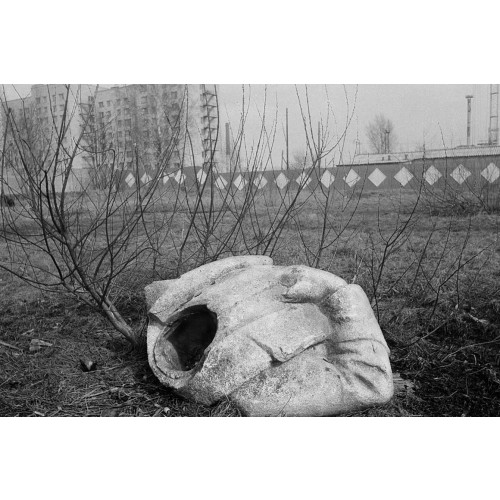 Разрушенная статуя Сталина в Ленинграде (1978 г.)