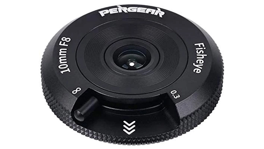 Фишай-блинчик Pergear 10mm F8 размером с крышку объектива