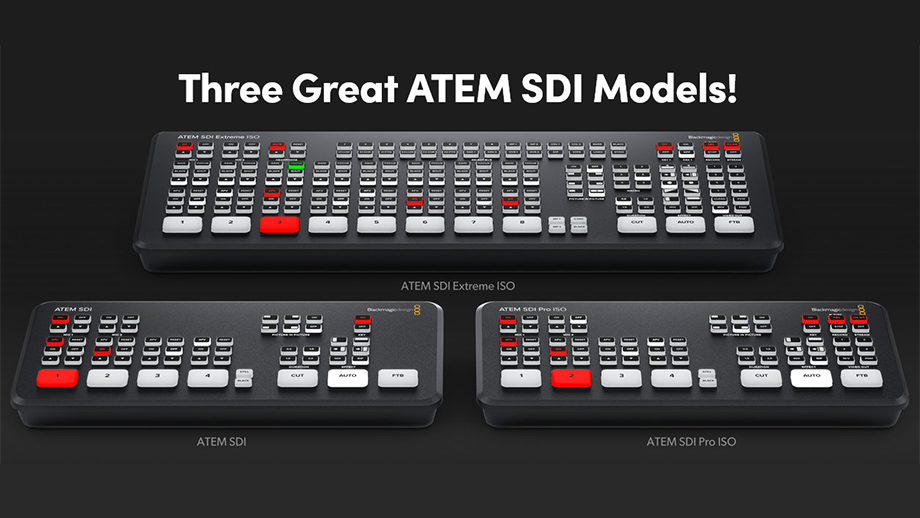 Новые коммутаторы ATEM SDI от Blackmagic Design