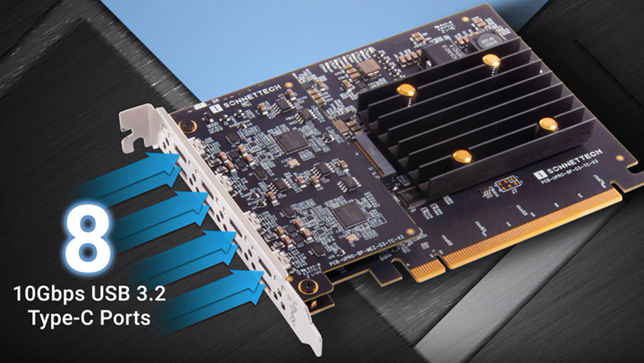 Sonnet Allegro Pro – карта PCIe с 8 портами USB 3.2 Gen 2