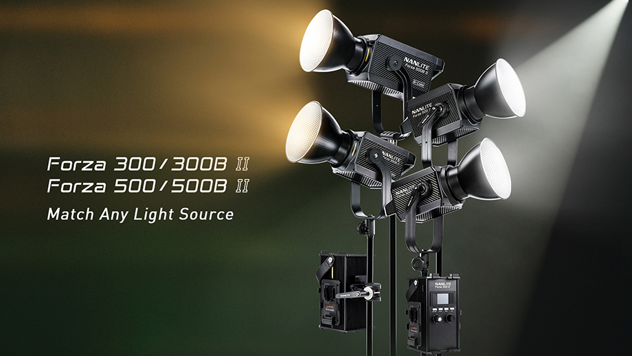 Светодиодные лампы NANLITE Forza 60 II, 60B II, 300 II, 300B II, 500 II и 500B II