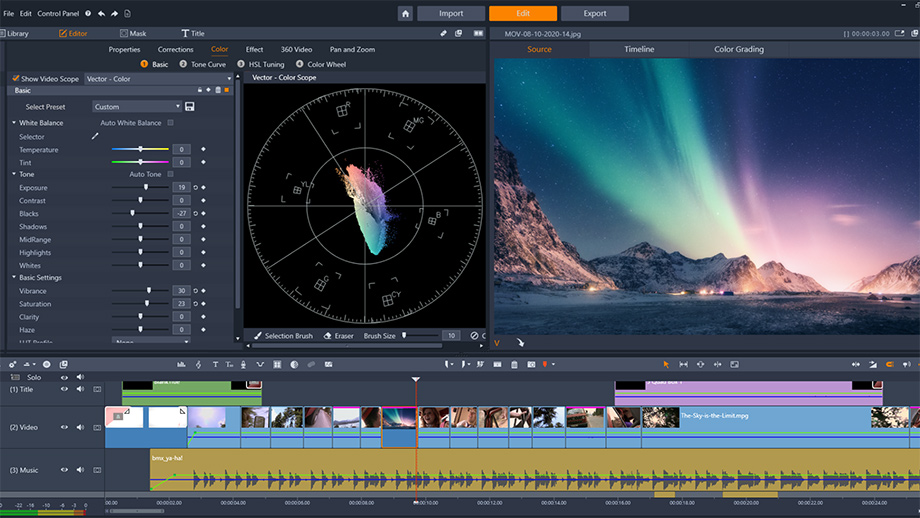 Pinnacle Studio 24 Ultimate – видеоредактор для Windows