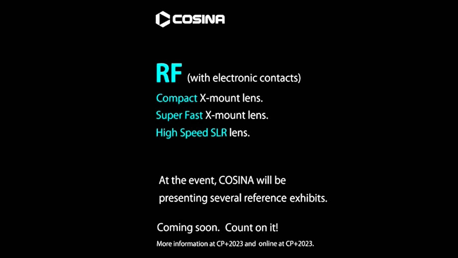 Cosina представит четыре новых объектива, один – под RF-mount