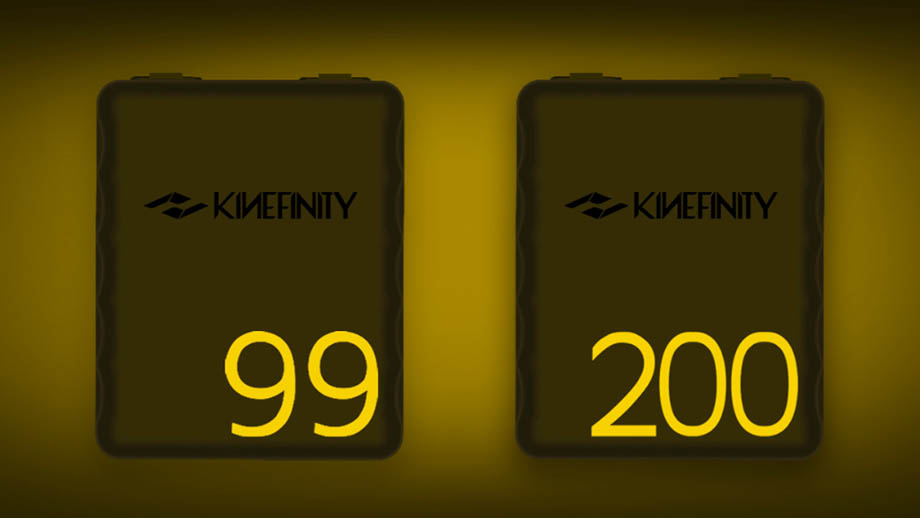 Аккумуляторы Kinefinity PD KineBAT 99 и 200 формата V-Mount с D-Tap и PD USB-C