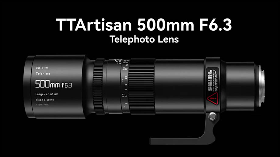 Представлен телеобъектив TTArtisan 500mm F6.3 для байонетов E / Z / RF / L