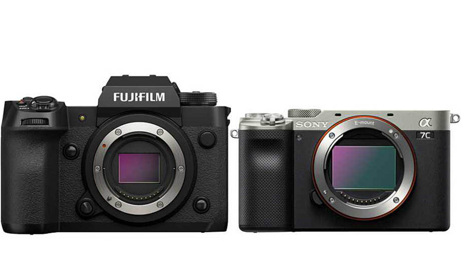 Fujifilm X-H2 против Sony a7C, cравнение динамического диапазона