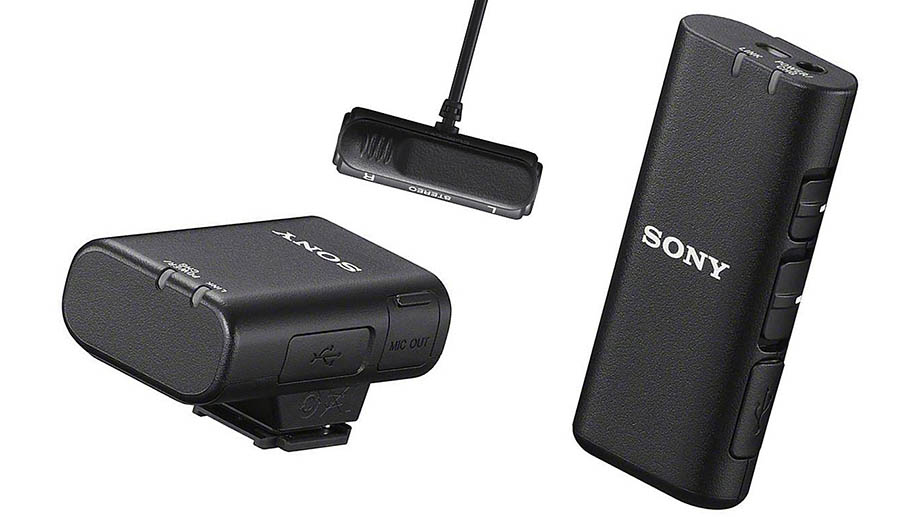 Фотографии новых микрофонов Sony ECM-W2BT и ECM-LV1