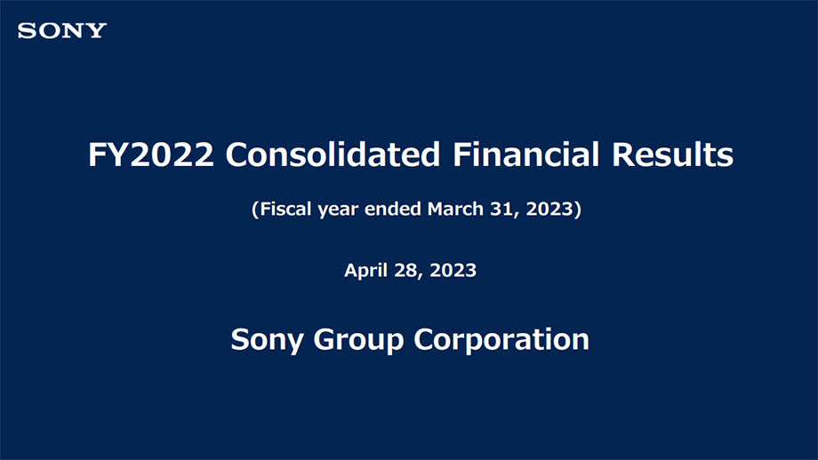 Sony опубликовала отчет за 2022 финансовый год