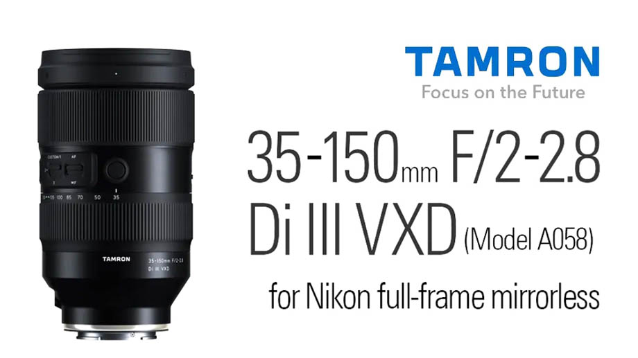 Tamron 35-150mm F 2-2.8 Di III VXD для Z-mount будет стоить $2000